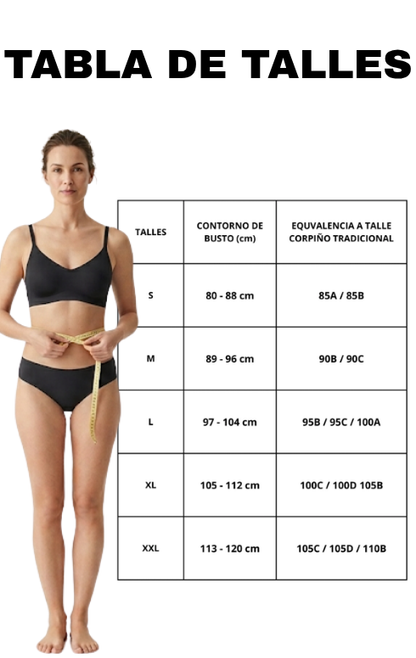 3 Corpiños Segunda Piel + Colaless de Regalo