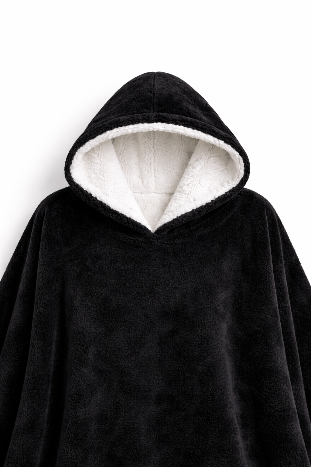 Poncho Hoodie Plush Oversize